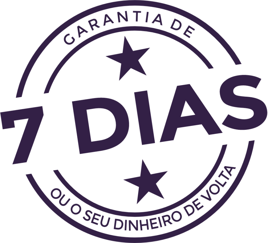 Selo: garantia de 7 dias ou o seu dinheiro de volta